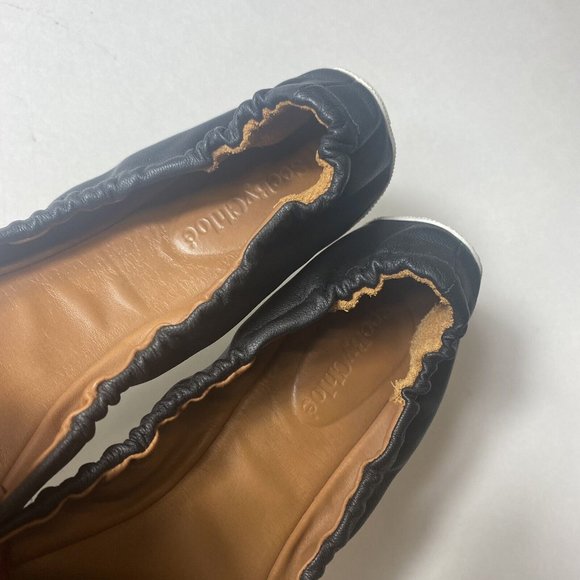 See By Chloe Flats 39 EU 9 US Leather Ballet Slip On Shoes Black Comfort Shoe - Picture 6 of 6